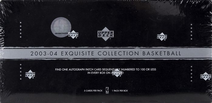 2003/04 Upper Deck Basketball "Exquisite Collection" Unopened Hobby Box